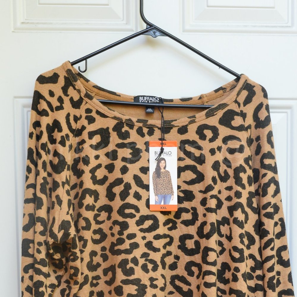 NWT BUFFALO  WOMEN 'S CREW  NECK LONG SLEEVE  SIZE XXL - Picture 3 of 5